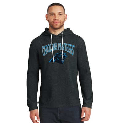 Carolina Panthers Darius Rucker Collection by Fanatics Waffle Knit Hooded Tri-Blend Long Sleeve T-Shirt - Black
