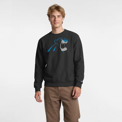 Carolina Panthers Disney x Champion Bagheera Powerblend Sweatshirt - Black