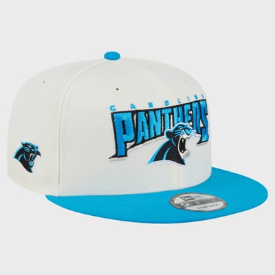 Carolina Panthers Disney x New Era Bagheera 9FIFTY Snapback Hat - Cream/Blue