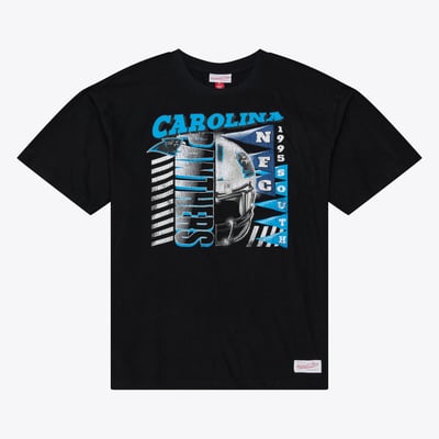 Carolina Panthers Mitchell & Ness Core Essentials Street Graphic T-Shirt - Black
