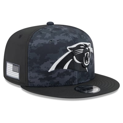 Carolina Panthers New Era 2026 Salute To Service 9FIFTY Snapback Hat - Black