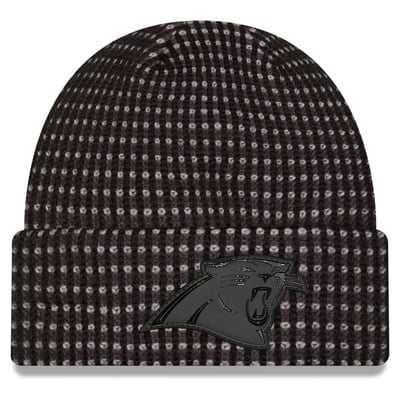 Carolina Panthers New Era 2026 Sideline Cold Weather  Cuffed Knit Hat - Black