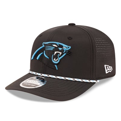 Carolina Panthers New Era 9SEVENTY Adjustable Hat - Black