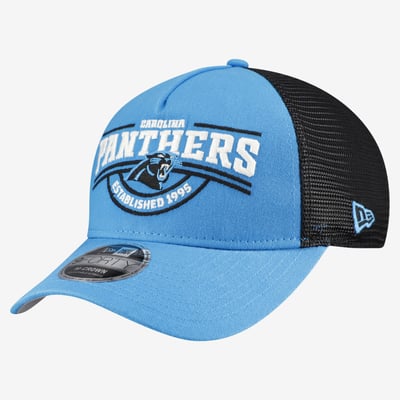 Carolina Panthers New Era 9FORTY A-Frame Adjustable Hat - Blue

