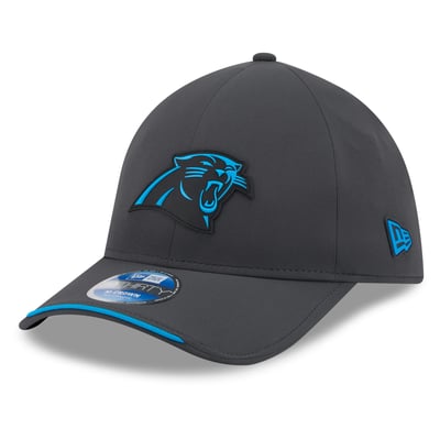 Carolina Panthers New Era 2026 Sideline Cold Weather  39THIRTY M-Crown Stretch Hat - Charcoal