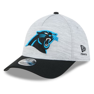 Carolina Panthers New Era Men's Tech 39THIRTY A-Frame Stretch Hat - Gray
