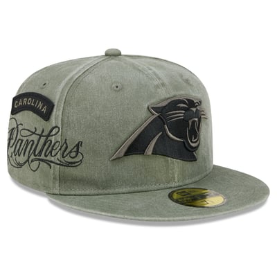 Carolina Panthers New Era x BJ Betts 2026 Salute To Service 59FIFTY Fitted Hat - Olive