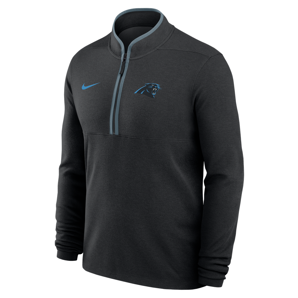  Carolina Panthers Nike Dri-FIT Victory Half-Zip Pullover - Black