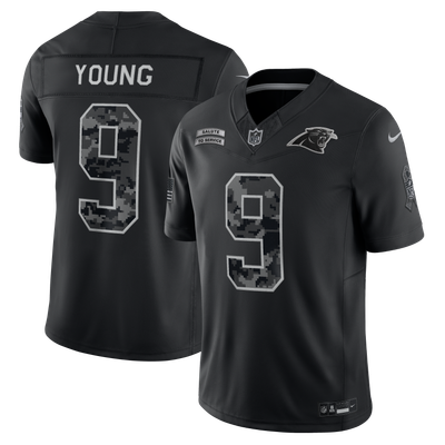 Bryce Young Carolina Panthers Nike 2026 Salute to Service Stitched Limited Jersey - Black