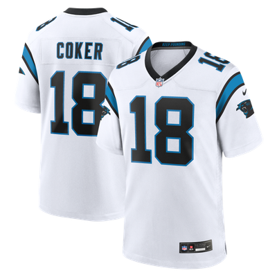 Jalen Coker Carolina Panthers Nike Game Jersey - White