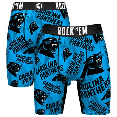  Carolina Panthers Rock Em Logo Boxer Briefs - Blue