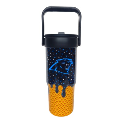 Carolina Panthers Pegasus 32oz. Ice Cream Logo Cone Stainless Steel ProCarry Tumbler