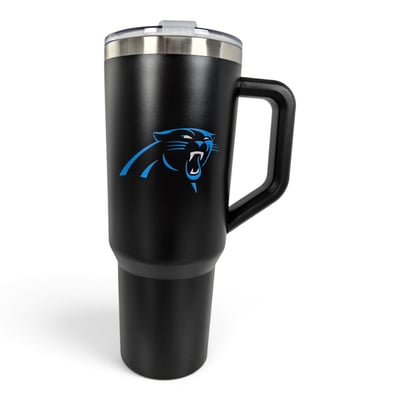 Carolina Panthers Pegasus 38oz. Standard Logo Stainless Steel ProCarry Tumbler
