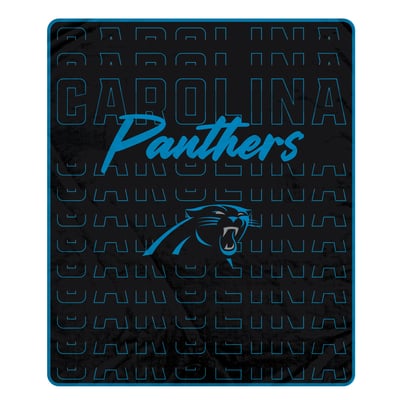 Carolina Panthers Pegasus Echo Script Fade 50" x 60" Ultra Soft Throw Blanket