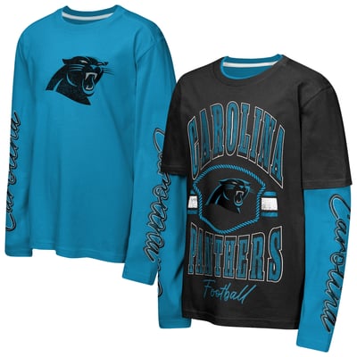  Carolina Panthers Outerstuff Preschool Motion Combo Set  - Black/Blue