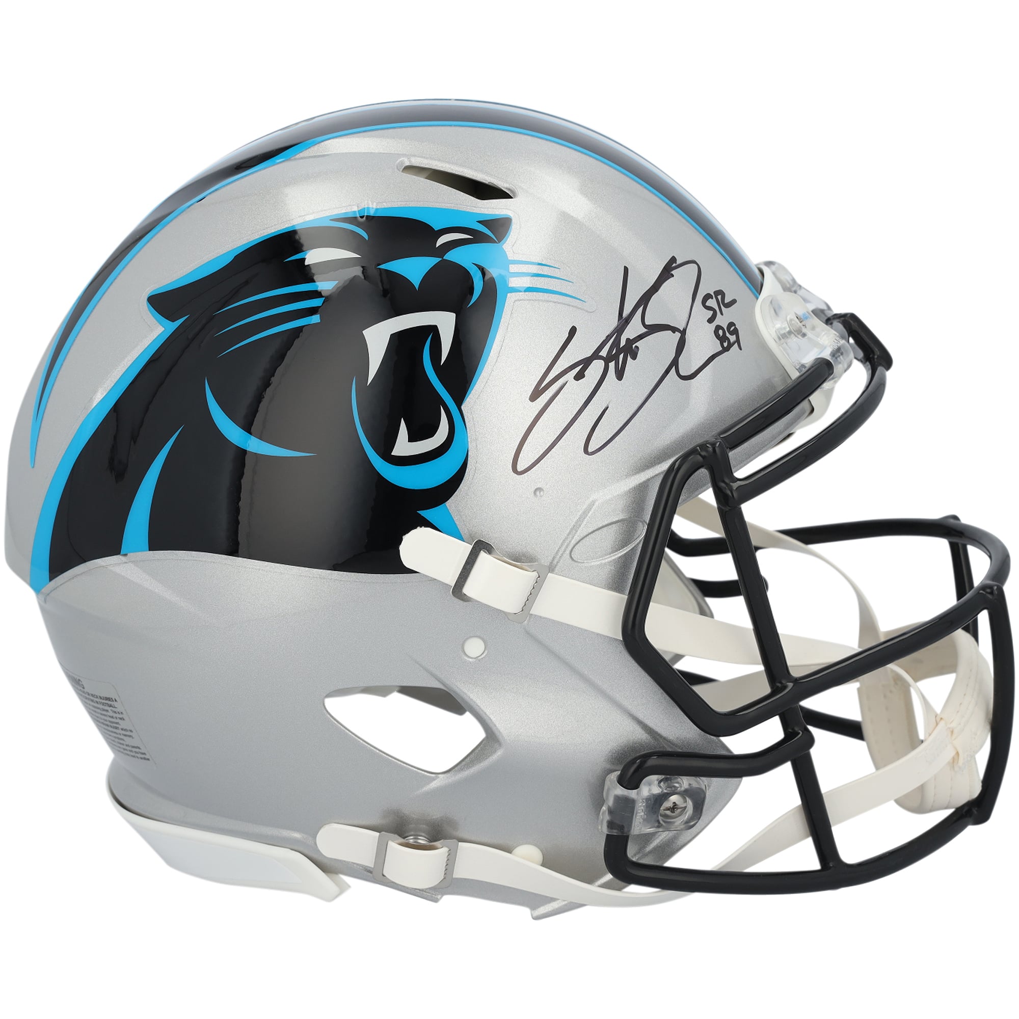 Steve Smith Carolina Panthers Autographed Riddell Speed Authentic Helmet