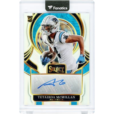 Tetairoa McMillan Carolina Panthers Autographed 2025 Panini Select Silver Prizm #SIP-TMC Rookie Card