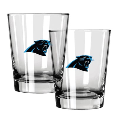 Carolina Panthers The Memory Company 15oz. Two-Pack Rocks Glass Gift Set