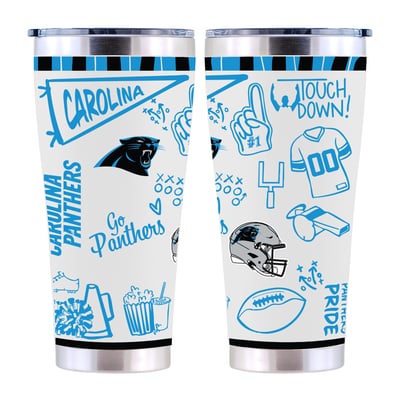 Carolina Panthers The Memory Company 30oz. Sketchpad Stainless Steel Tumbler