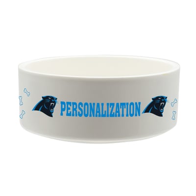 Carolina Panthers The Memory Company 35oz. Personalized Ceramic Pet Bowl