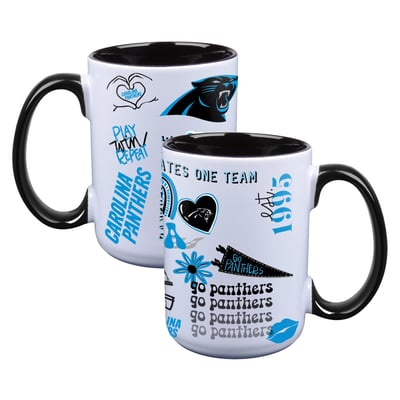 Carolina Panthers The Memory Company Two-Piece 15oz. Loco Coffee Mug Set