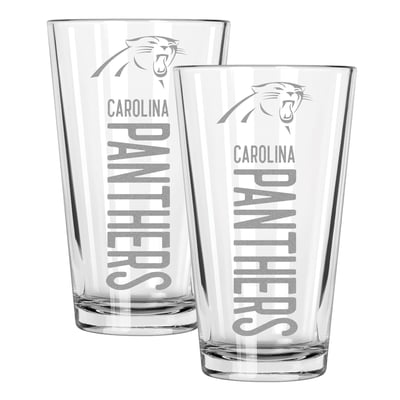 Carolina Panthers The Memory Company Two-Piece 16oz. Pinnacle Pint Glass Set