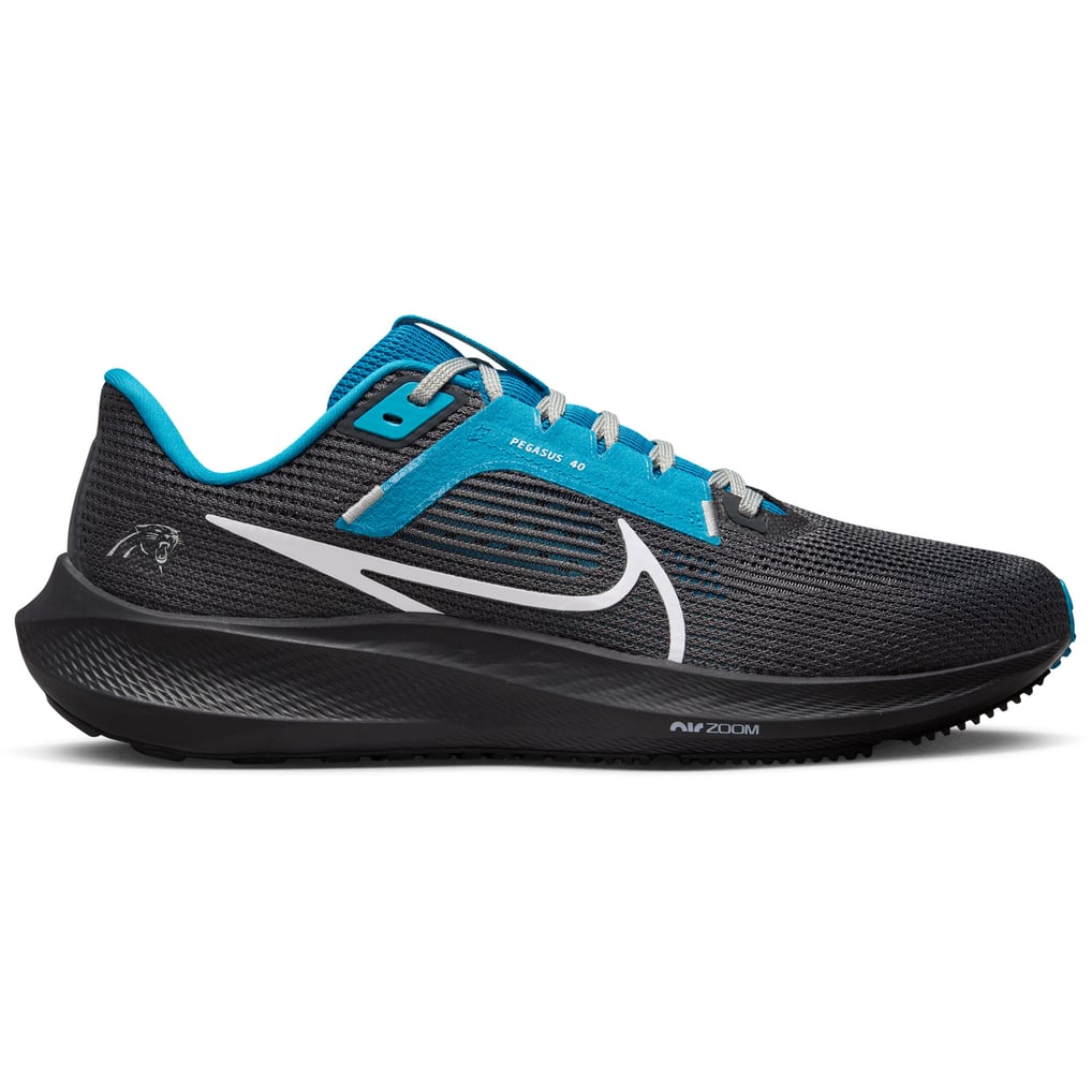 Unisex Carolina Panthers Nike Anthracite Zoom Pegasus 40  display picture 1