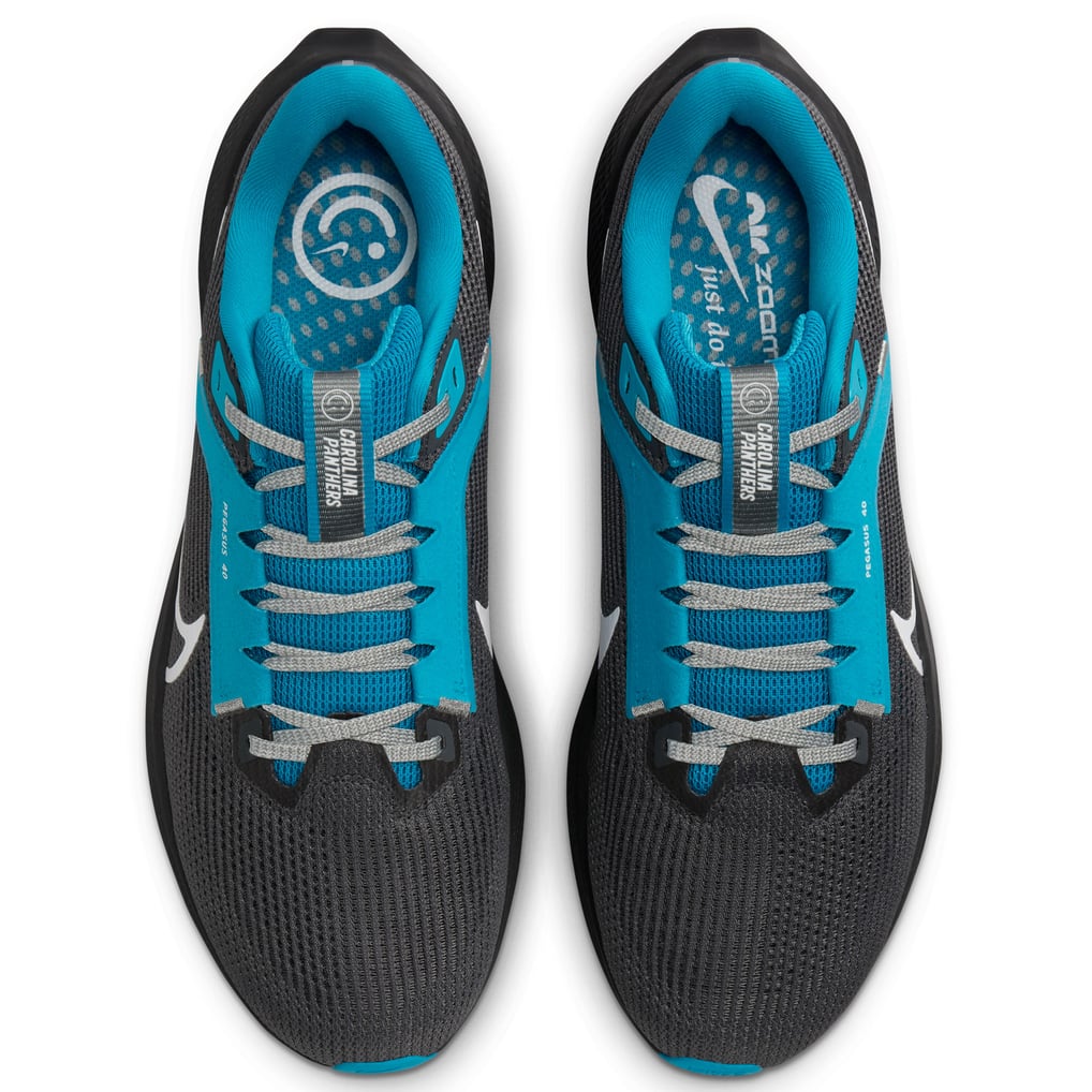  Carolina Panthers Nike Unisex Zoom Pegasus 40 Running Shoe - Anthracite