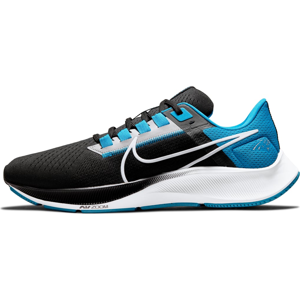 Unisex Nike Black Carolina Panthers Zoom Pegasus 38 Running Shoe display picture 3