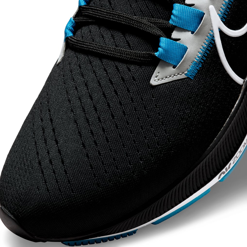 Unisex Nike Black Carolina Panthers Zoom Pegasus 38 Running Shoe display picture 1