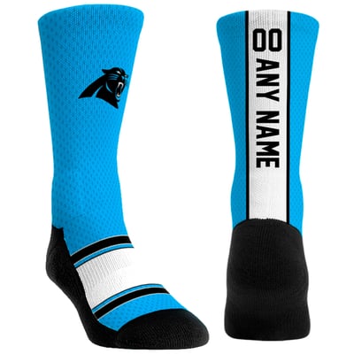  Carolina Panthers Rock Em Unisex Custom Jersey Crew Socks - Blue