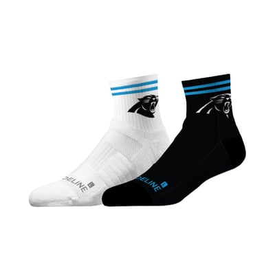 Carolina Panthers Strideline Unisex Half Calf Socks Two-Pack Set
