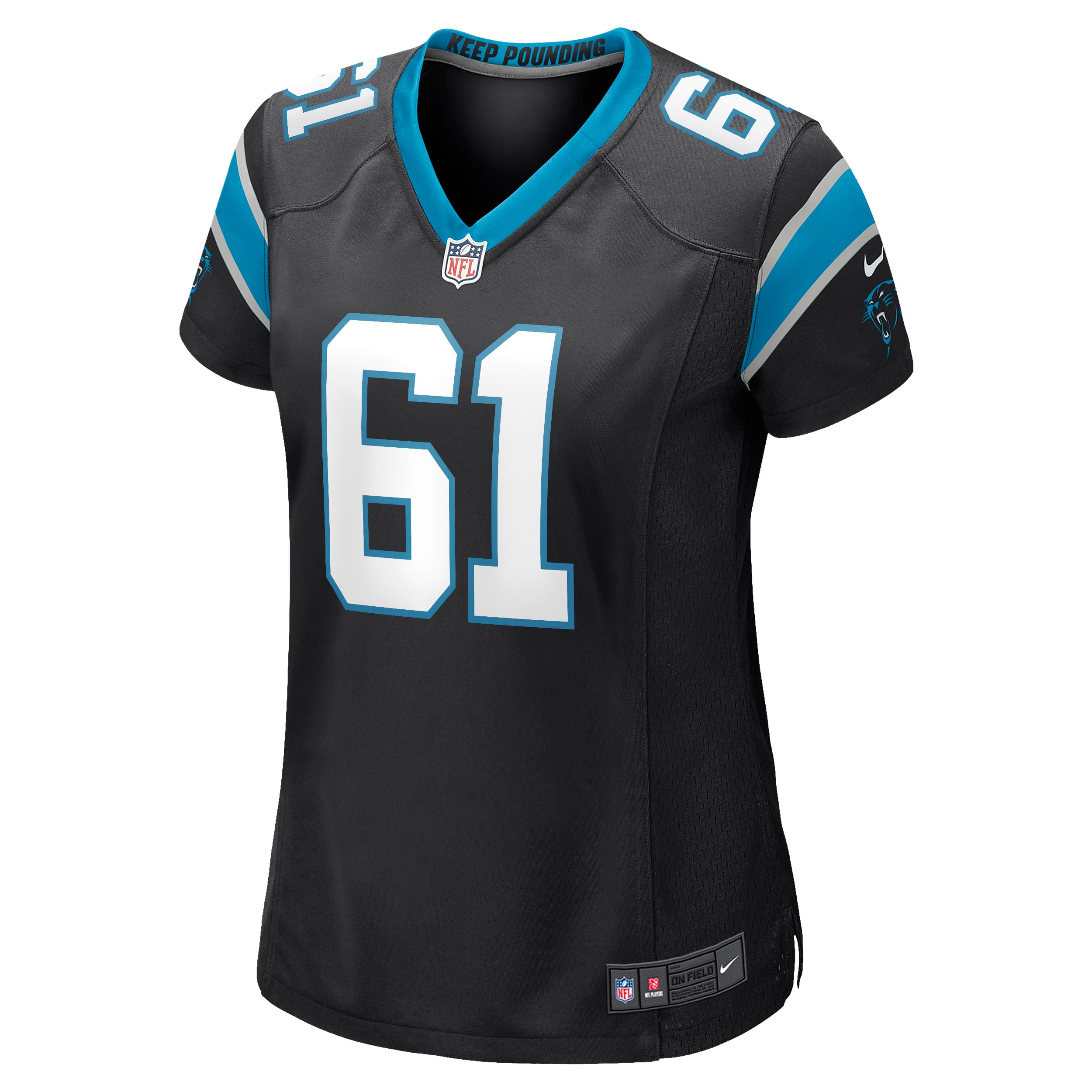 Women's Nike Matt Paradis Black Carolina Panthers Game Jersey