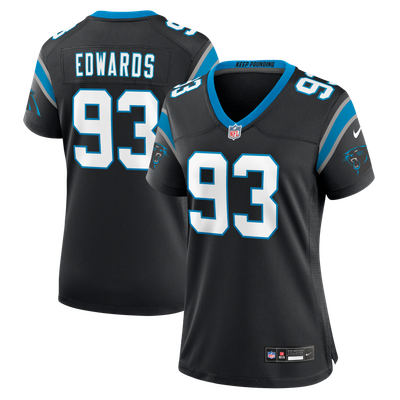 TeRah Edwards Carolina Panthers Nike Women's Team Game Jersey - Black