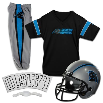 Carolina Panthers Franklin Sports Youth NFL Deluxe Uniform Set - Black
