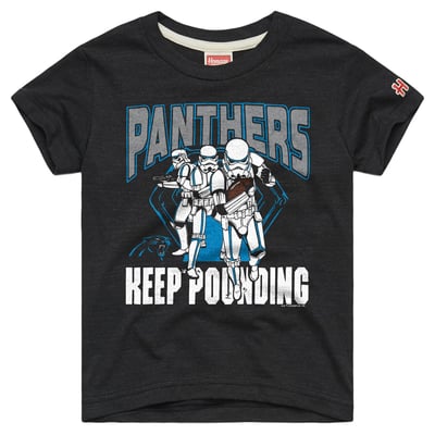  Carolina Panthers Homage Youth Star Wars Dark Side T-Shirt - Charcoal