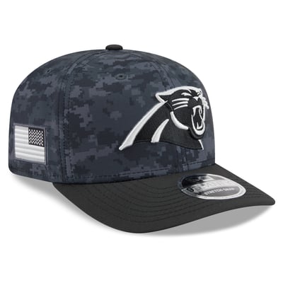 Carolina Panthers New Era Youth 2026 Salute To Service 9SEVENTY Adjustable Hat - Black