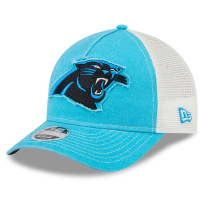  Carolina Panthers New Era Youth Fan 9FORTY A-Frame M-Crown Trucker Adjustable Hat - Blue