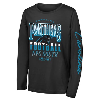 Carolina Panthers Outerstuff Youth Real Ones Long Sleeve T-Shirt - Black