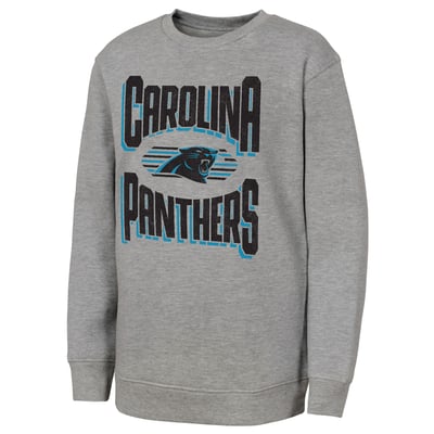 Carolina Panthers Outerstuff Youth Jet Stream Sweatshirt - Gray