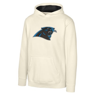 Carolina Panthers Outerstuff Youth Prime Pullover Hoodie - Natural