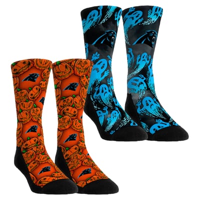  Carolina Panthers Rock Em Youth Halloween Crew Socks 2-Pack Set - Orange