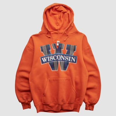 Carroll University Pioneers Team Edition Apparel 90s Hooded Pullover Sweatshirt - Orange - XXS by Fanatics Real Vintage