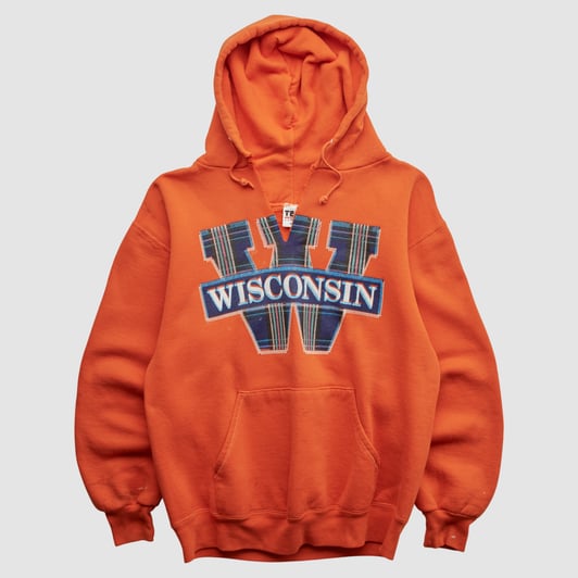 Carroll University Pioneers Team Edition Apparel 90s Hooded Pullover Sweatshirt - Orange - XXS by Fanatics Real Vintage