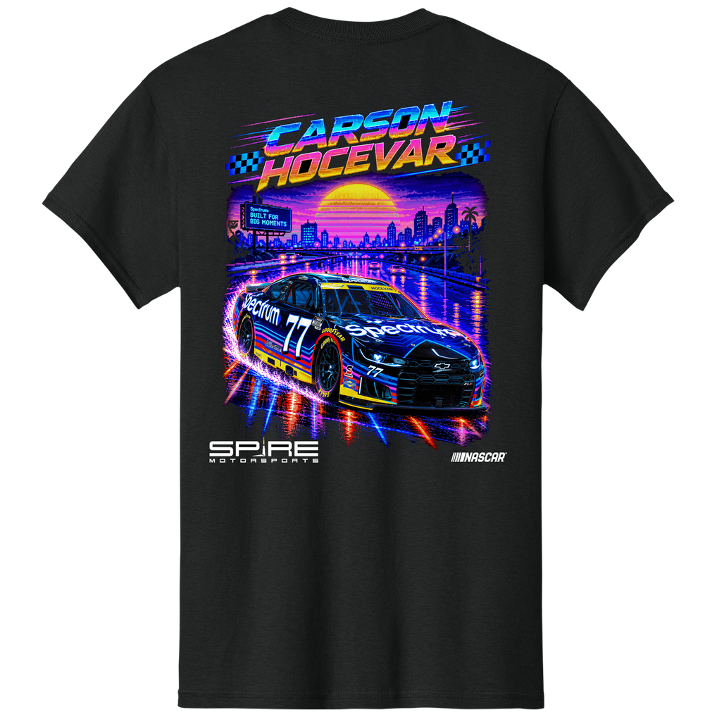 Carson Hocevar Classic Ink Spectrum Car T-Shirt - Black