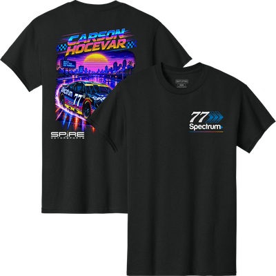 Carson Hocevar Classic Ink Spectrum Car T-Shirt - Black