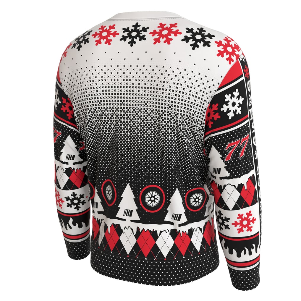 Carson Hocevar ProSphere Driver Holiday Sweater - White