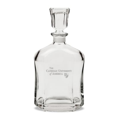 Catholic University Cardinals 23.75oz. Crystal Whisky Decanter