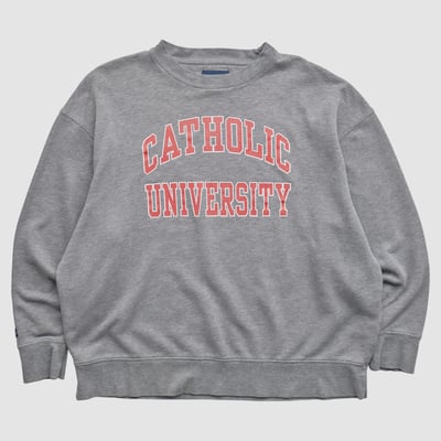 Catholic University Cardinals Jansport 2000s Pullover Sweatshirt - Gray - 2XL by Fanatics Real Vintage