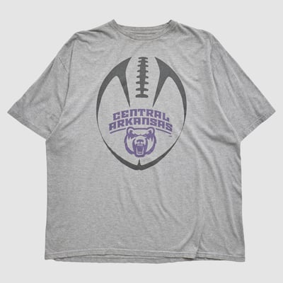 Central Arkansas Bears Adidas 2000s T-shirt - Heather Gray - 2XL by Fanatics Real Vintage